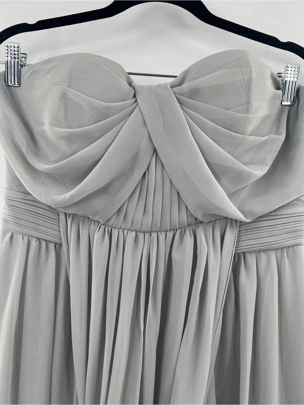 Birdy Grey NWT Grace Covertible Dress in Chiffon Dove Gray size Large - Picture 5 of 15